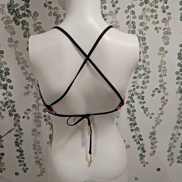 Trina Turk Bralette Hipster Bikini Swimsuit Top Sz 4 - Picture 5 of 6